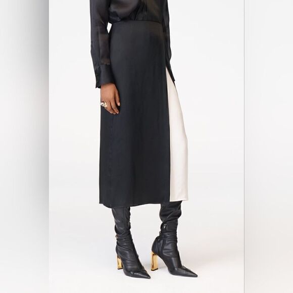 ZARA STUDIO SPECIAL EDITION CONTRASTING SKIRT LIMITED EDITION - Picture 4 of 11